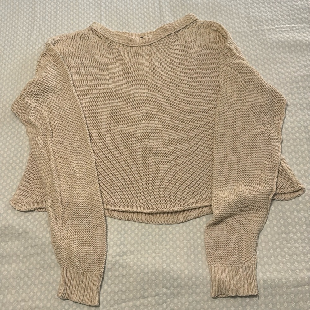 Free People | Cropped beach sweater (US M)